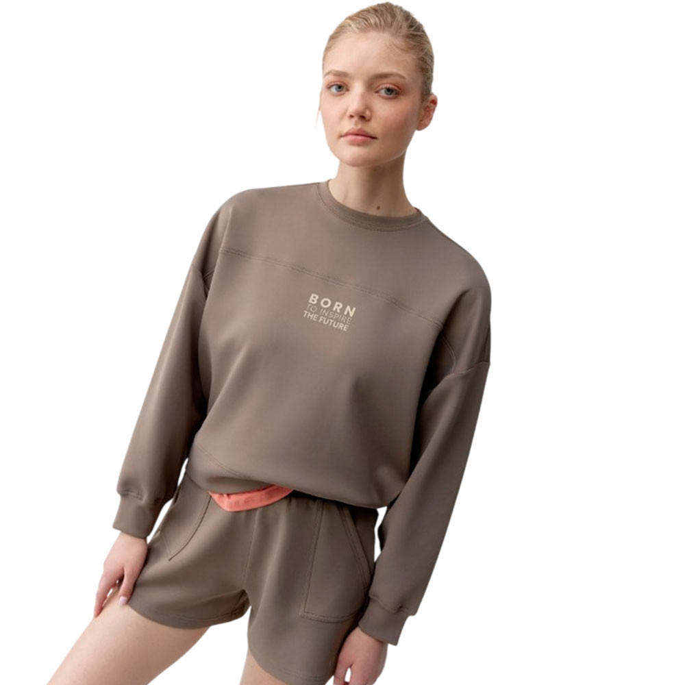 Sudadera Born Living Yoga SS26CS41-SW-TAUPE