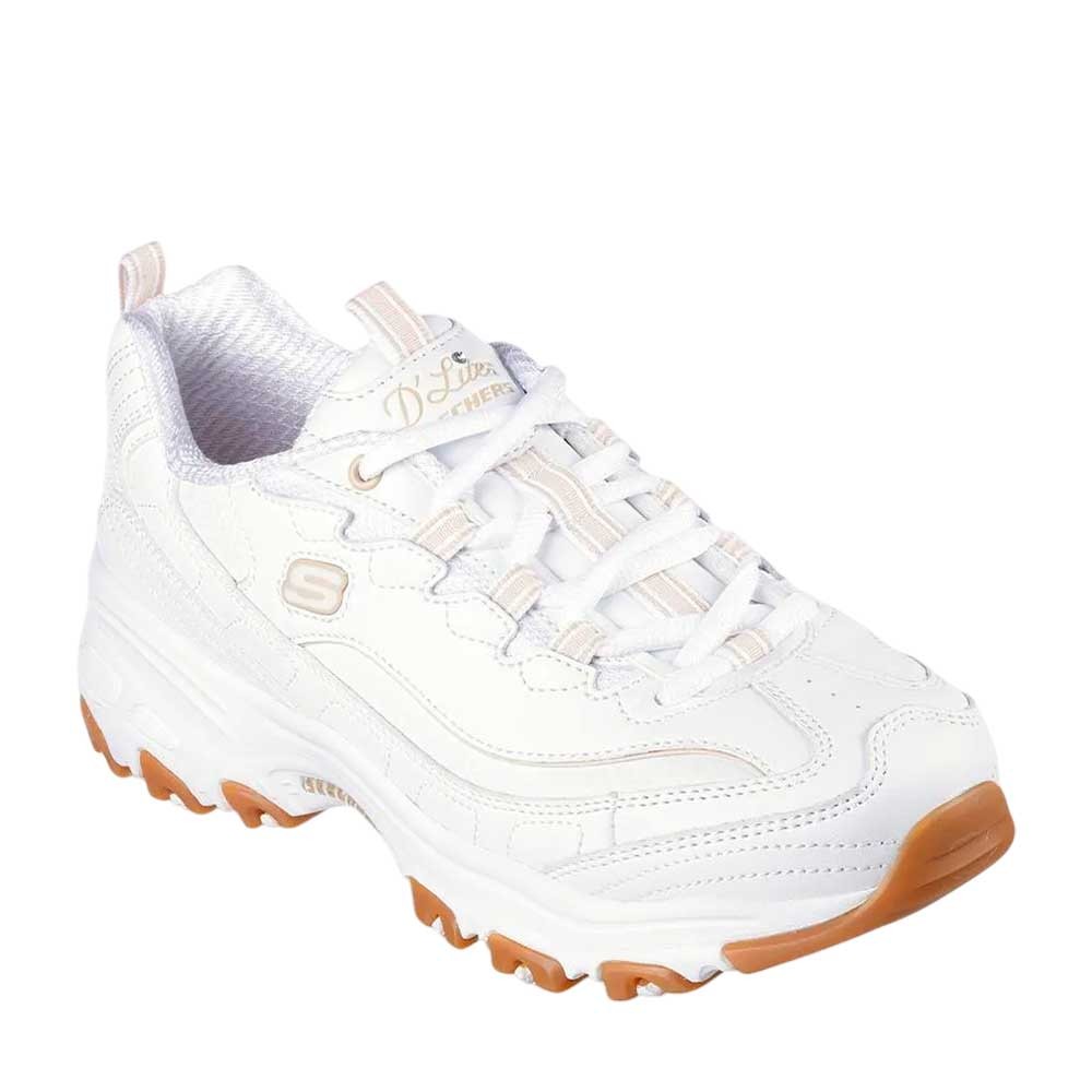 Zapatilla Skechers D'Lites-Good Neutral 149807-WHT